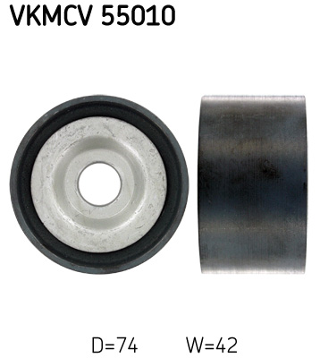 Deflection/Guide Pulley, V-ribbed belt - VKMCV 55010 SKF